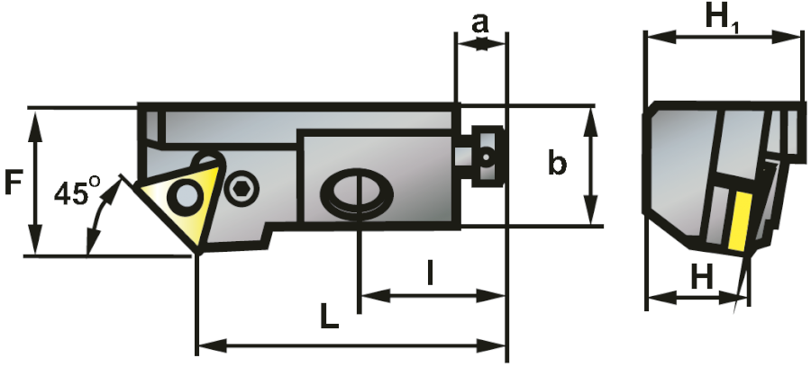 PTSNR 16CA16K vyvrtávací tyč
